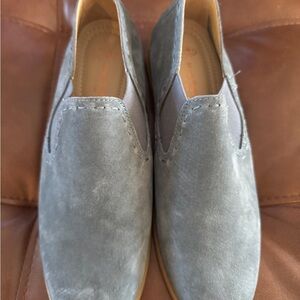 Hush Puppies Women's Soft Blue Gray Loafers